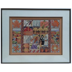 Ingelijst borduurwerk