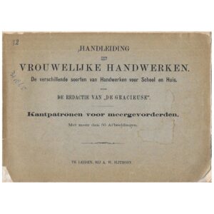 Boekje: Vrouwelijke handwerken kantpatronen